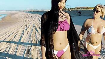 Me and Cassi Grabbed a Naughty Boy at the Beach for Wild Bedroom Action!