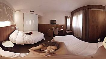 Vr Porn Features Brunette With Big Tits Fucked In Hotel Room.