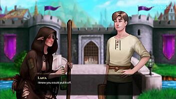 Segítségért kiált, de nagy cicik nem engedik menekülni