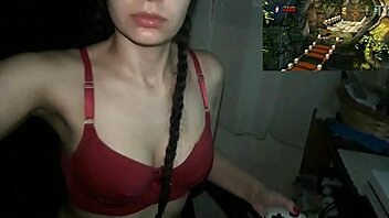 Why Is This Gamer Girl Trying to Play While Getting Fucked?