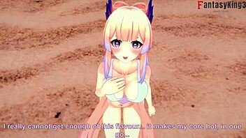 Kokomi in bikini gets missionary pov sex