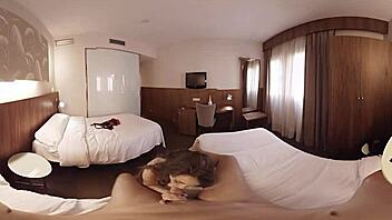 Vr Porn Features Brunette With Big Tits Fucked In Hotel Room.