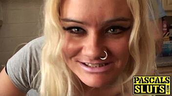 Can this blonde sub handle the monster cock? She loves sucking it deep!