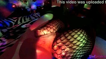 goth neighbor warms dick with legs