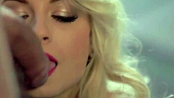 lovely brunette milf gives a lively suck and blow to the cock, with handjob included