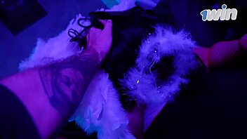 Teasing the photographer after a Halloween bash with my friend