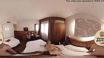 Vr Porn Features Brunette With Big Tits Fucked In Hotel Room.