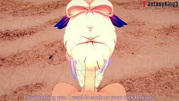 Kokomi in bikini gets missionary pov sex