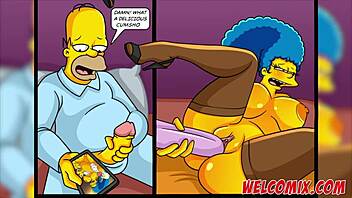 The finest rear views from Simpsons porn featuring voluptuous characters