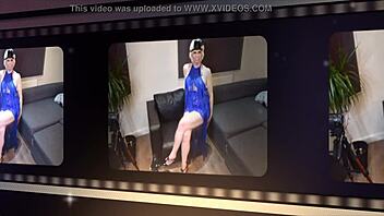 Skyler Squirts in Sexy Retro Flapper Blue Film Adventure