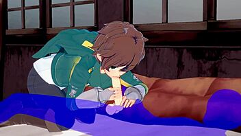 Can Kazuma Handle This Intense Blowjob In Konosuba?
