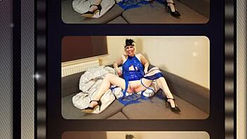 Skyler Squirts in Sexy Retro Flapper Blue Film Adventure