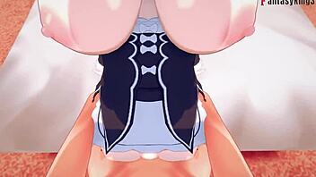 Rem Fucks Big Boobs Maid In Re Zero