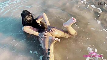 Me and Cassi Grabbed a Naughty Boy at the Beach for Wild Bedroom Action!