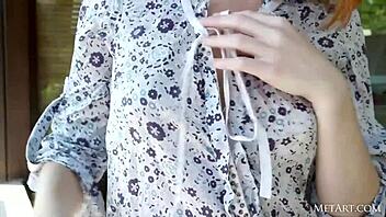 Mia Sollis enjoys a relaxing sun bath.