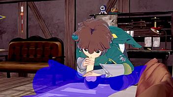 Can Kazuma Handle This Intense Blowjob In Konosuba?