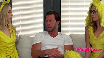 Pokemon sister Lily Larimar and Kyler Quinn ride hard