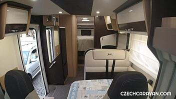 Sex in caravan beats party! Blowjob fun with Czech amateurs!