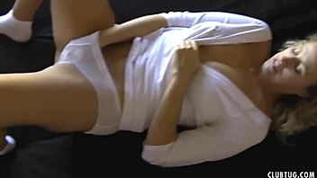 Milf joey lynn's pussy gets wet from handjob