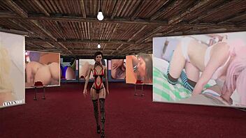 Fallout 4 porn fashion with sexy brunette in 3D anime hentai.