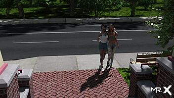 I explore the strange location in Pine Falls game.