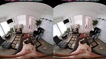 Aubree Valentine rides to creampie