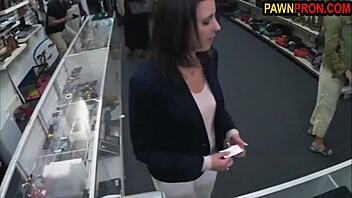 upset customer, want to see how she gets the dick in mouth?