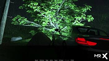 I explore the strange location in Pine Falls game.