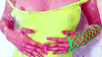 Wet tits through shirt, amazing latina ass masturbation