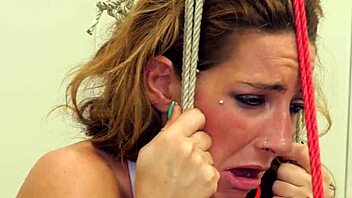 Hogtied Sub Riding Anal Dildo In Rough Bondage Session