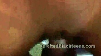 Young African American teen's first time in a big black cock video