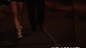 German Milf Exposed in Berlin Night Streets