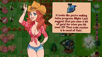 nutaku booty farm hentai game flashing big tits