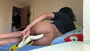 Fucking In The Morning With A Huge Dildo And Monster Cock