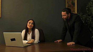 boss mistress gabriella dominates at work
