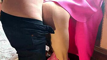 Amateur babe sensually sucks and rides cock doggystyle after classes