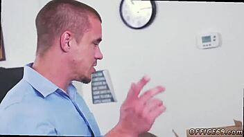 Straight guys jerk off together with young gay doctor