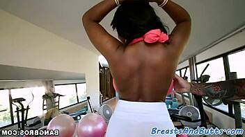 Busty Ebony In High Heels Sucks Hard Black Dick Intensely!