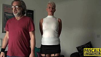 mature woman in submissive face fucking scene