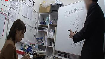 Asian beauty with big tits uses toys suggestively