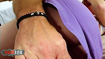 European amateur with natural tits enjoys rough pounding by well-endowed stud