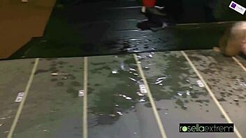 Mistress sets a world record with 6 meters of pee and pussy-juice in this extreme video