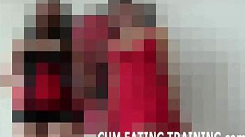 instructional video on cum eating instructions with pov perspective