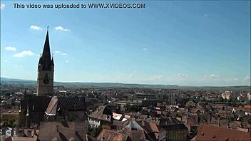 Exploring the stunning top view of Sibiu, Romania