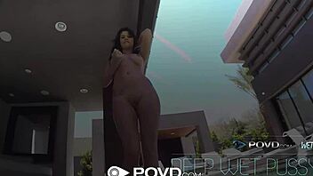 watch gracie dai suck soapy cock in pov?