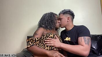 Mulata slides on cock