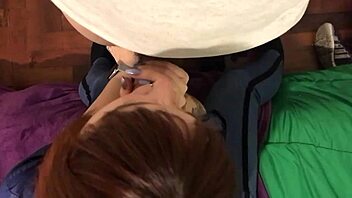 Watch this redhead latina making her boyfriend cum in her mouth pov