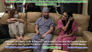 Shaved pussy patient Blaire Celeste's gyno exam by doctor-tampa.com