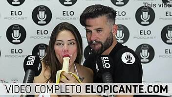 sara blonde chupa la banana con crema de elo podcast 🍌😋