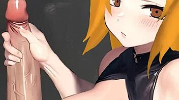 wanna see tsunade give an epic handjob in this hentai clip?